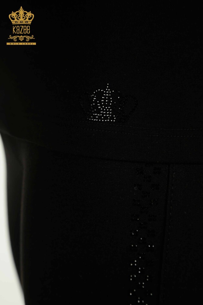 فروش عمده بلوز زنانه - پایه - مشکی - 79562 | KAZEE - 5