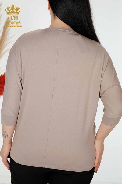 عمده فروشی بلوز زنانه پروانه ای رنگارنگ سمور یا راسو-77901 / کازی - 6