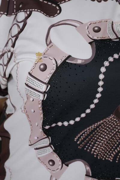 فروش عمده بلوز زنانه - چاپ دیجیتال - 12104 | KAZEE - 4