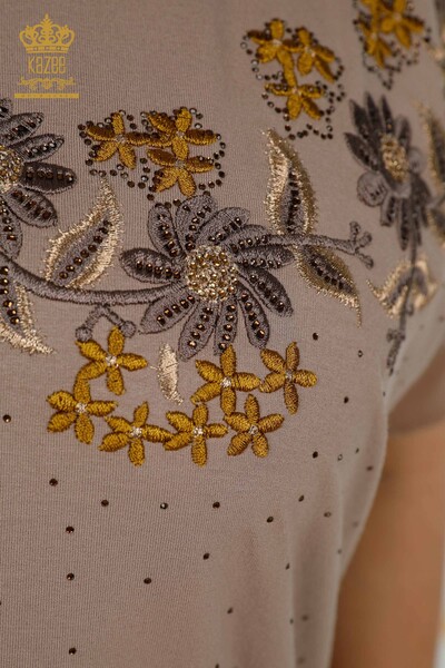 فروش عمده بلوز زنانه - طرح گل - راسو - 79137 | KAZEE - 4