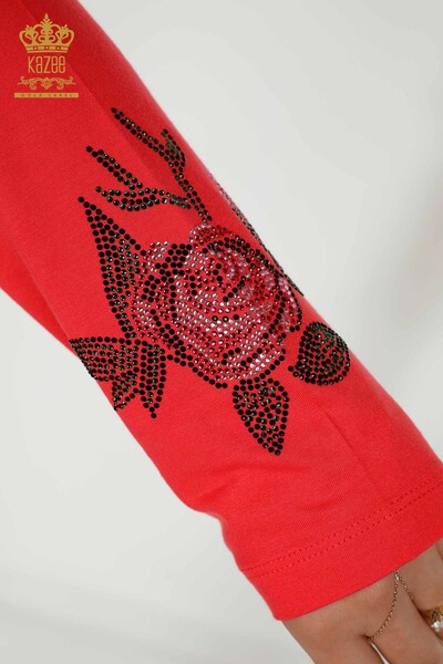 فروش عمده بلوز زنانه - طرح گل - شکوفه انار - 79042 | KAZEE - 6