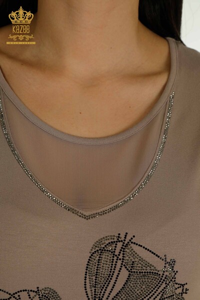 فروش عمده بلوز زنانه راسو طرح گل - 79290 | KAZEE - 3