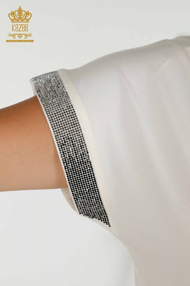 فروش عمده بلوز زنانه - طرح دار - اکرو - 78878 | KAZEE - 5