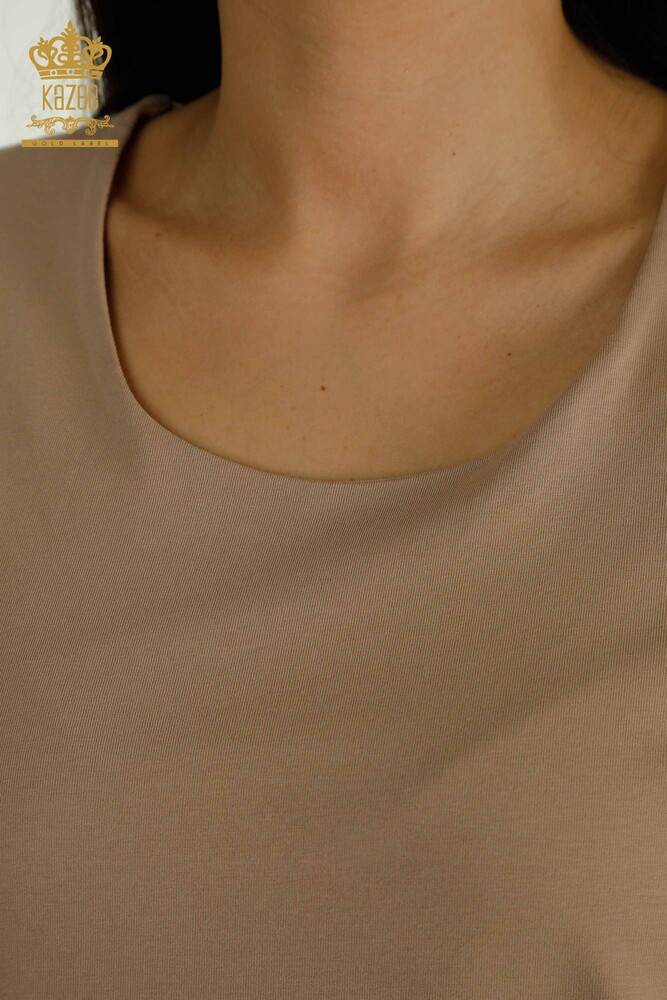 فروش عمده بلوز زنانه - دارای لوگو - راسو - 79560 | KAZEE - 3