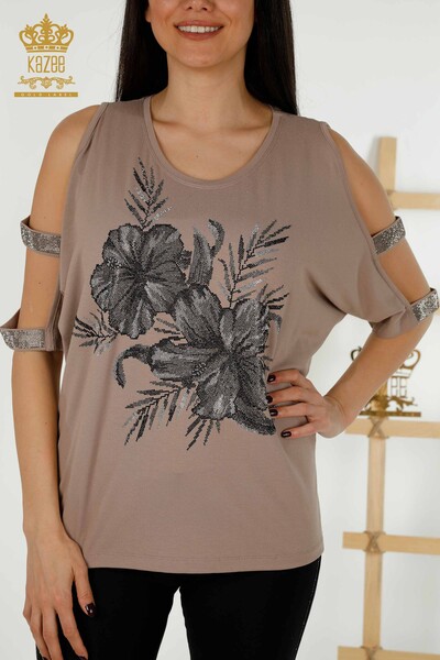 فروش عمده بلوز زنانه - مفصل شانه - راسو - 79289 | KAZEE - 2