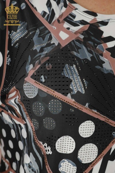 فروش عمده بلوز زنانه - سنگ دوزی - راسو - 12052 | KAZEE - 3