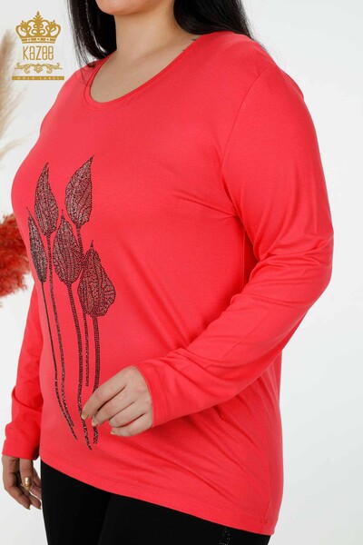 فروش عمده بلوز زنانه سنگ دوزی گل انار - 79041 | KAZEE - 6