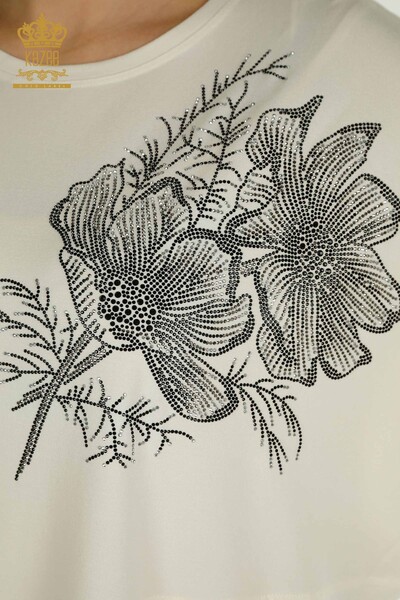 فروش عمده بلوز زنانه - توری تفصیلی - اکرو - 79298 | KAZEE - 3