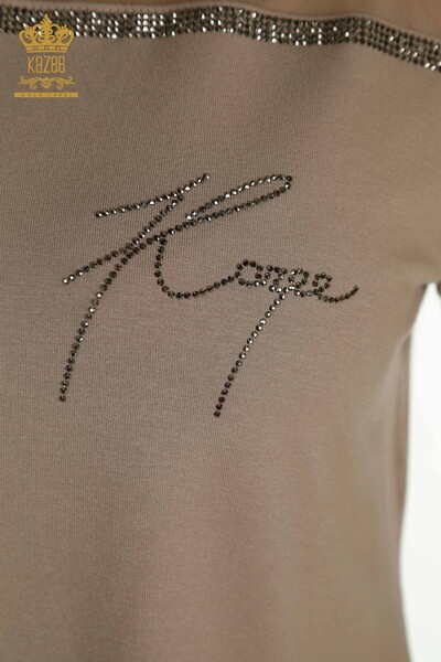 فروش عمده بلوز زنانه - توری مفصل - راسو - 78996 | KAZEE - 3