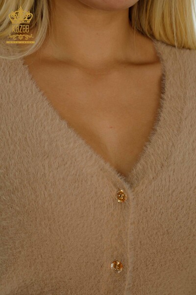 فروش عمده ژاکت کش باف پشمی زنانه - آنگورا - بژ - 30447 | KAZEE - 4