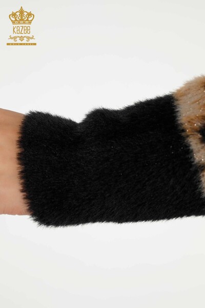 فروش عمده ژاکت کش باف پشمی زنانه - آنگورا - پلنگ - 30629 | KAZEE - 7