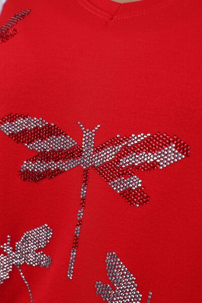 فروش عمده بلوز زنانه - گلدوزی شده - مدل سنجاقک - 77877 | KAZEE - Thumbnail
