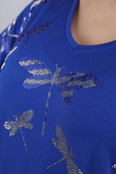 فروش عمده بلوز زنانه - گلدوزی شده - مدل سنجاقک - 77877 | KAZEE - Thumbnail