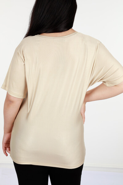 فروش عمده بلوز پوشاک زنانه - دیجیتال - طرح گل - 12064 | KAZEE - Thumbnail