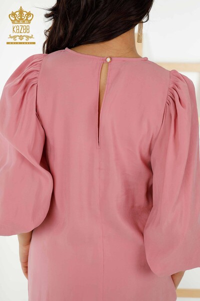 فروش عمده لباس زنانه - آستین بادکنکی - پودری - 20329 | KAZEE - Thumbnail
