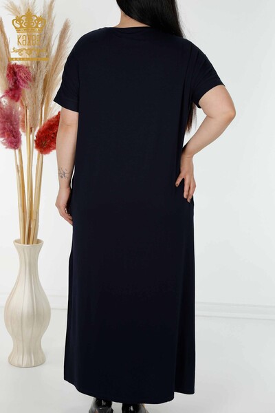 فروش عمده لباس زنانه طرح گل ناوی - 7733 | KAZEE - Thumbnail