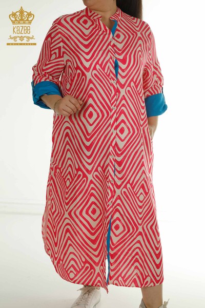 فروش عمده لباس زنانه - جیبی با جزئیات - قرمز - 2402-211647 | S&M - Thumbnail