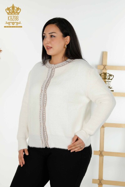 فروش عمده ژاکت کش باف پشمی زنانه آنگورا. اکرو - 30183 | KAZEE - 2