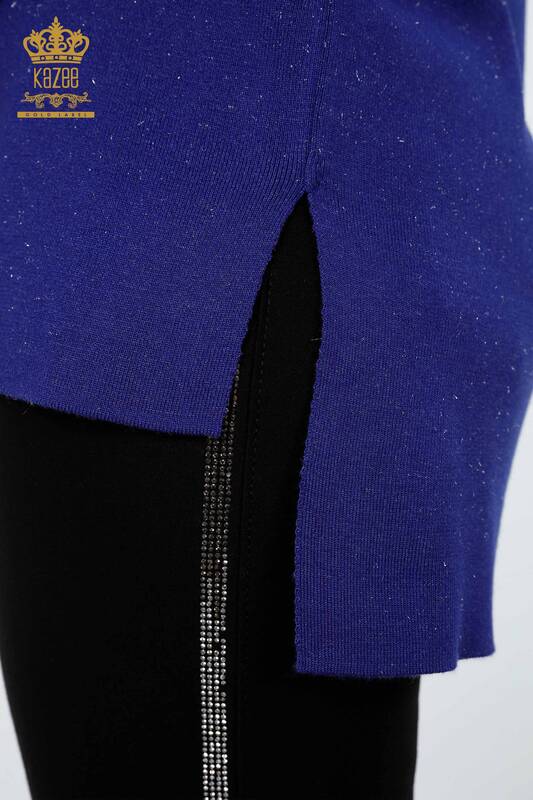 فروش عمده لباس بافتنی زنانه ویسکوز پایه آستین بلند Glitter Transition - 15129 | KAZEE
