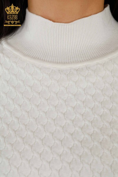 فروش عمده ژاکت بافتنی زنانه - مدل آمریکایی - پایه - اکرو - 30119 | KAZEE - Thumbnail
