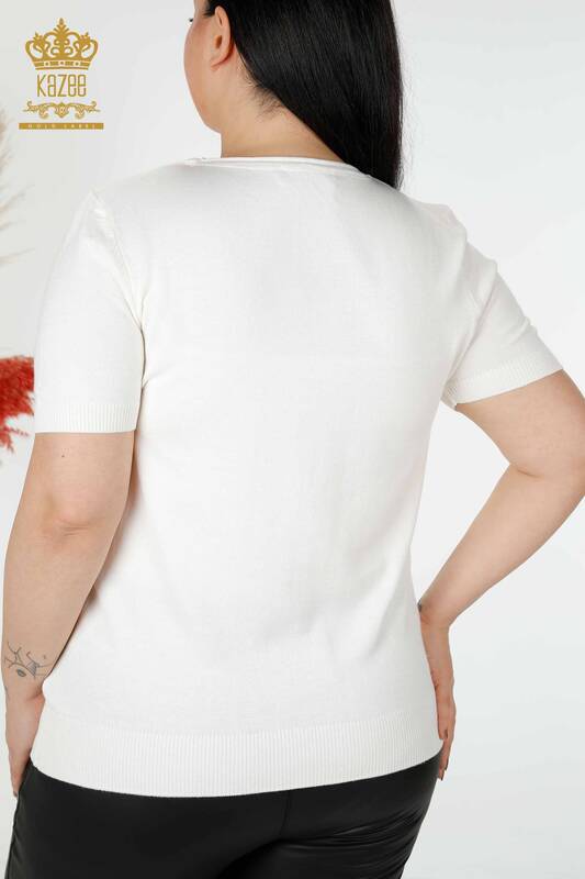 فروش عمده ژاکت بافتنی زنانه مدل آمریکایی اکرو - 15943 | KAZEE