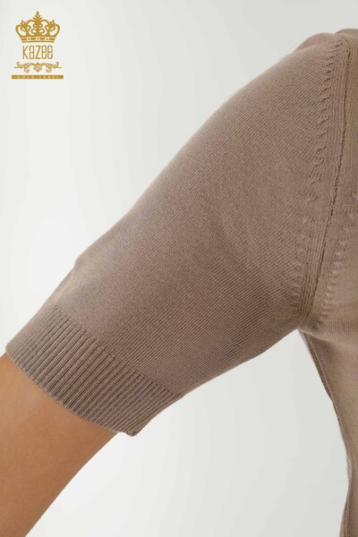 فروش عمده ژاکت بافتنی زنانه - مدل آمریکایی - راسو - 16639 | KAZEE - 5