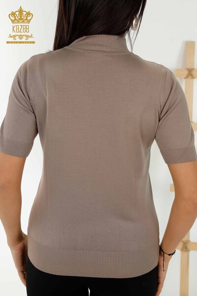 فروش عمده ژاکت بافتنی زنانه - مدل آمریکایی - راسو - 16639 | KAZEE - 6