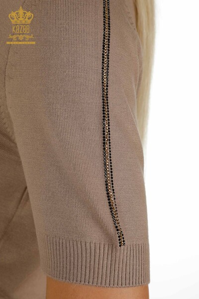 فروش عمده ژاکت بافتنی زنانه - مدل آمریکایی - راسو - 30534 | KAZEE - Thumbnail