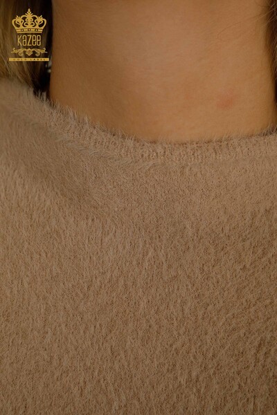 فروش عمده ژاکت بافتنی زنانه - آنگورا - پایه - بژ - 30610 | KAZEE - 3