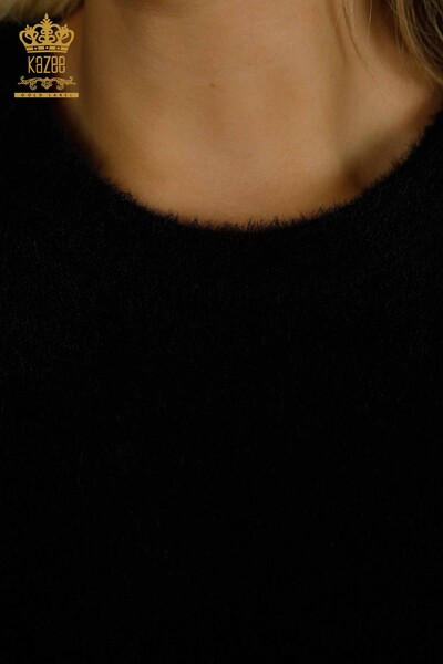 فروش عمده ژاکت بافتنی زنانه - آنگورا - پایه - مشکی - 30589 | KAZEE - 3