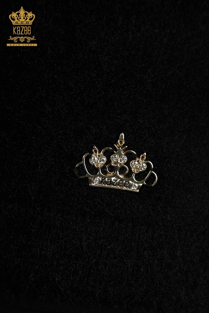 فروش عمده ژاکت بافتنی زنانه - آنگورا - پایه - مشکی - 30589 | KAZEE - 5