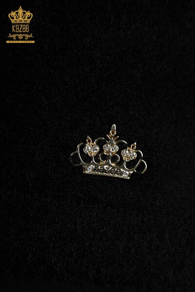 فروش عمده ژاکت بافتنی زنانه - آنگورا - پایه - مشکی - 30589 | KAZEE - 5