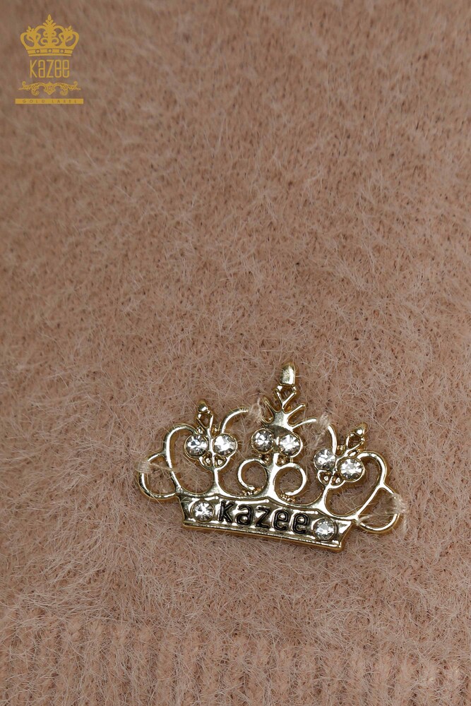 فروش عمده ژاکت بافتنی زنانه - آنگورا - پایه - پودری - 30610 | KAZEE - 4