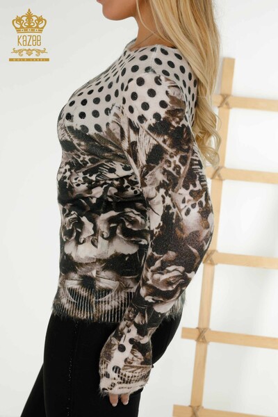 فروش عمده ژاکت بافتنی زنانه آنگورا بژ - 16000 | KAZEE - 6