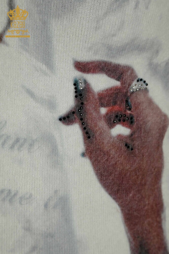 فروش عمده ژاکت بافتنی زنانه - آنگورا - دیجیتال - 40031 | KAZEE - 4