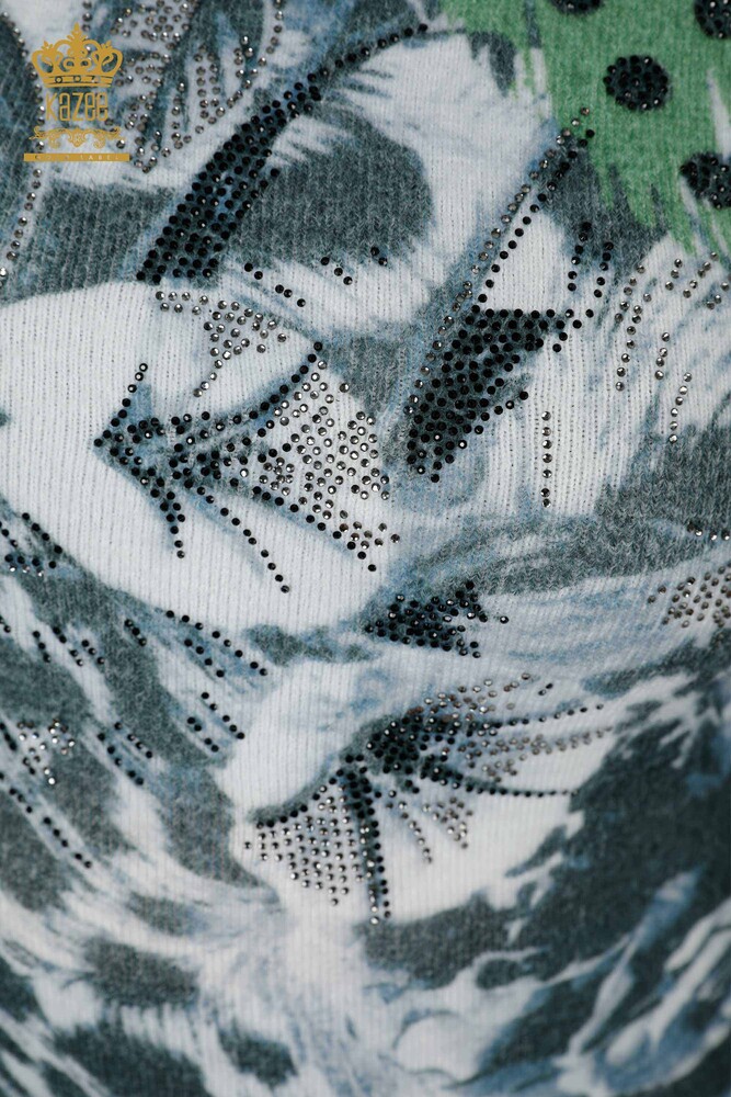 فروش عمده ژاکت بافتنی زنانه آنگورا - سبز - 16000 | KAZEE - 3