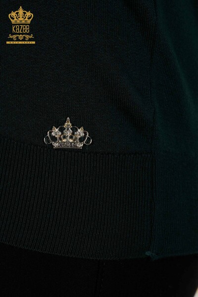 فروش عمده ژاکت بافتنی زنانه - پایه - لوگو نفتی - 30213 | KAZEE - 5