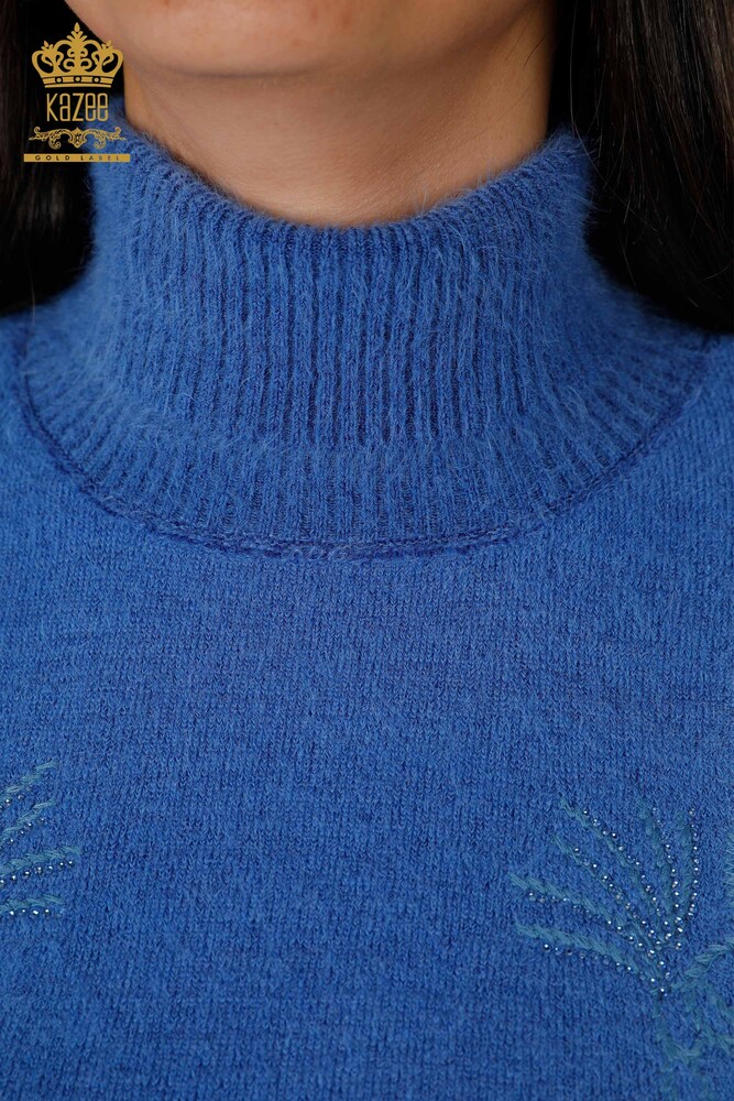 عمده فروشی ژاکت بافتنی زنانه گربه سنگ دوزی شده - 18759 | KAZEE - 4