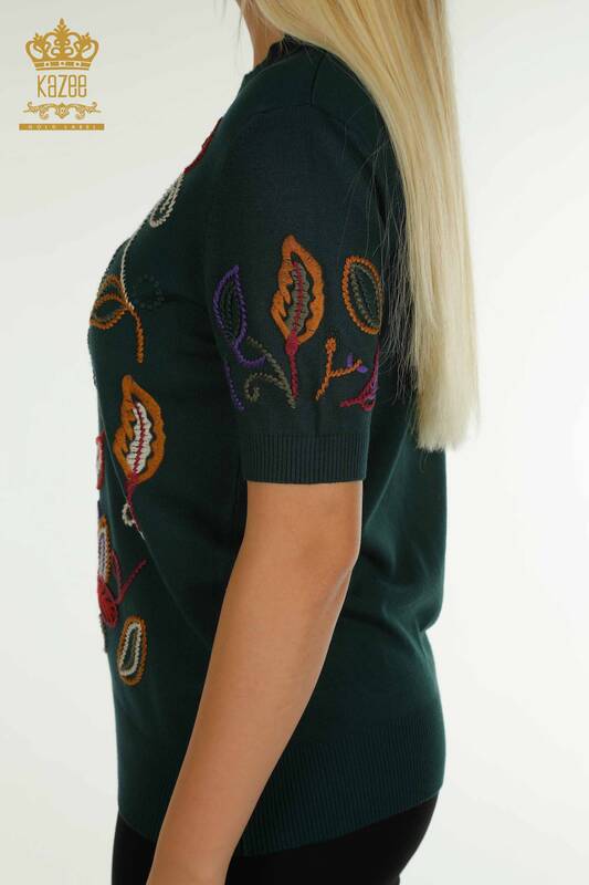 فروش عمده ژاکت بافتنی زنانه نفتی طرح رنگارنگ - 15844 | KAZEE
