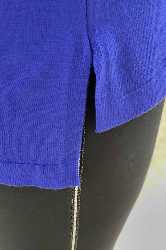 فروش عمده ژاکت بافتنی زنانه - سنگ دوزی - آستین ریز - 16575 | KAZEE