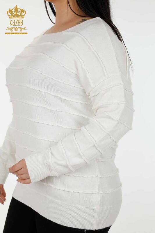 فروش عمده ژاکت بافتنی زنانه - خود بافت -اکرو - 30169 | KAZEE