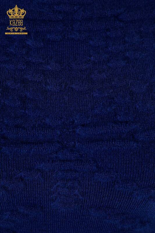 فروش عمده لباس بافتنی زنانه ژاکت بافتنی مو آستین بلند آنگورا - 18473 | KAZEE