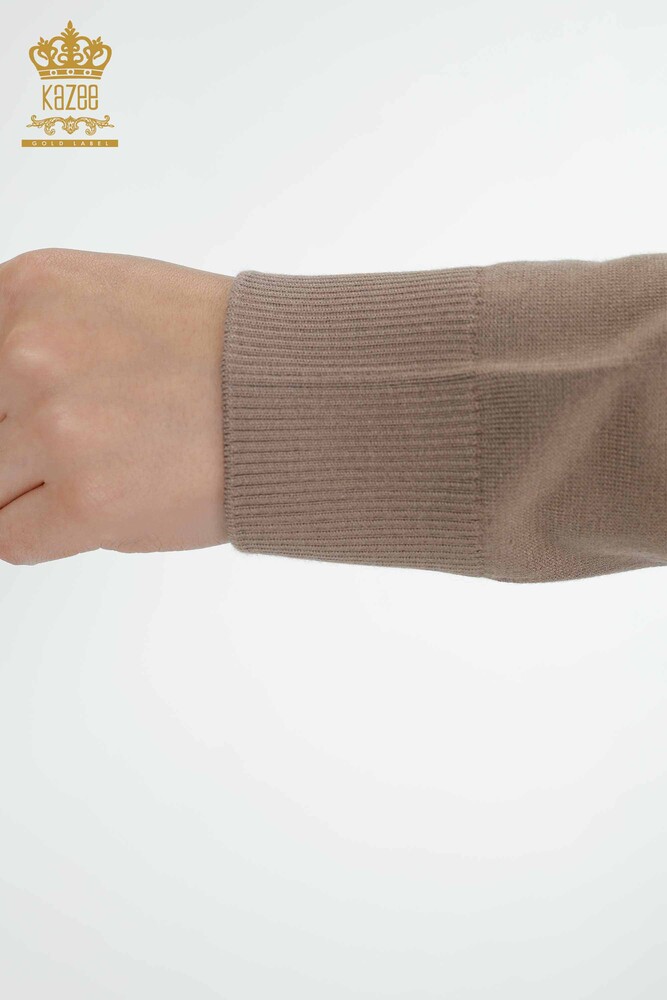 عمده فروشی ژاکت بافتنی زنانه راسو گلدار - 30007 | KAZEE - 8