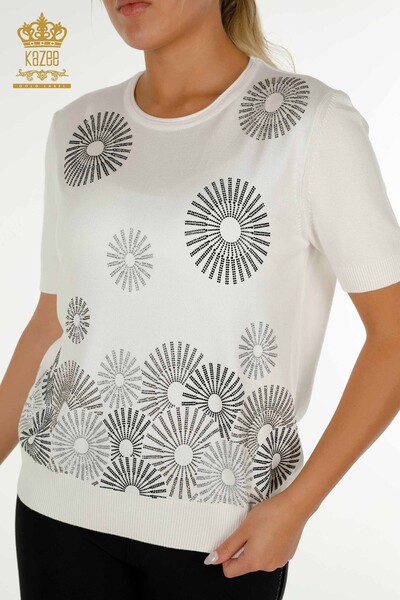 فروش عمده ژاکت بافتنی زنانه - سنگ دوزی - اکرو - 30318 | KAZEE - 2