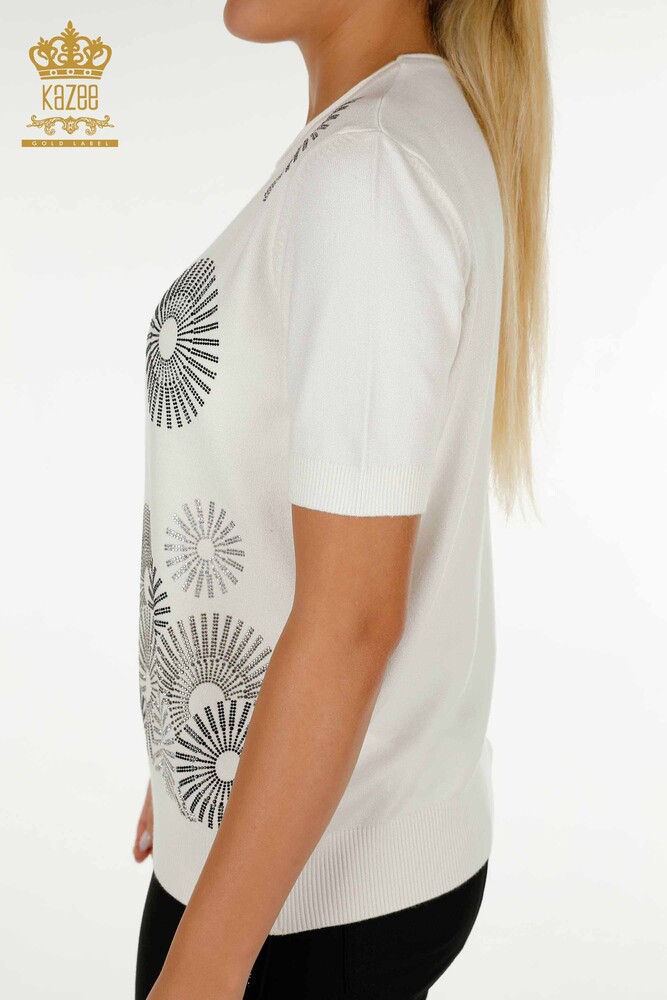 فروش عمده ژاکت بافتنی زنانه - سنگ دوزی - اکرو - 30318 | KAZEE - 7