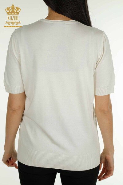 فروش عمده ژاکت بافتنی زنانه - سنگ دوزی - اکرو - 30460 | KAZEE - 7