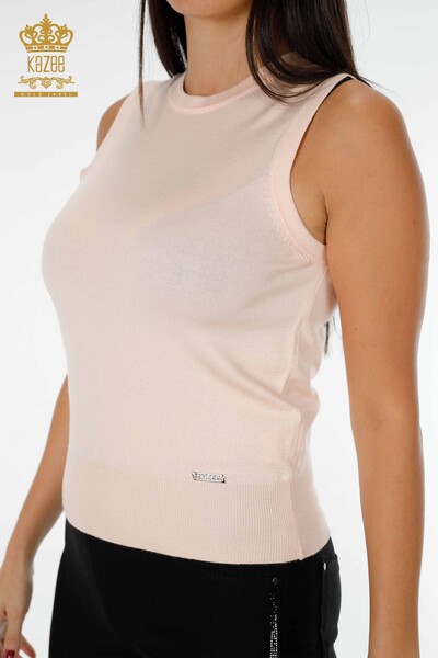 عمده فروشی لباس بافتنی زنانه پودر اسلیو صفر - 16922 / کازی - 2