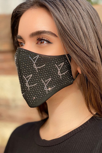 فروش عمده ماسک زنانه با ریزه کاری سنگ دوزی - 371 | KAZEE - Thumbnail