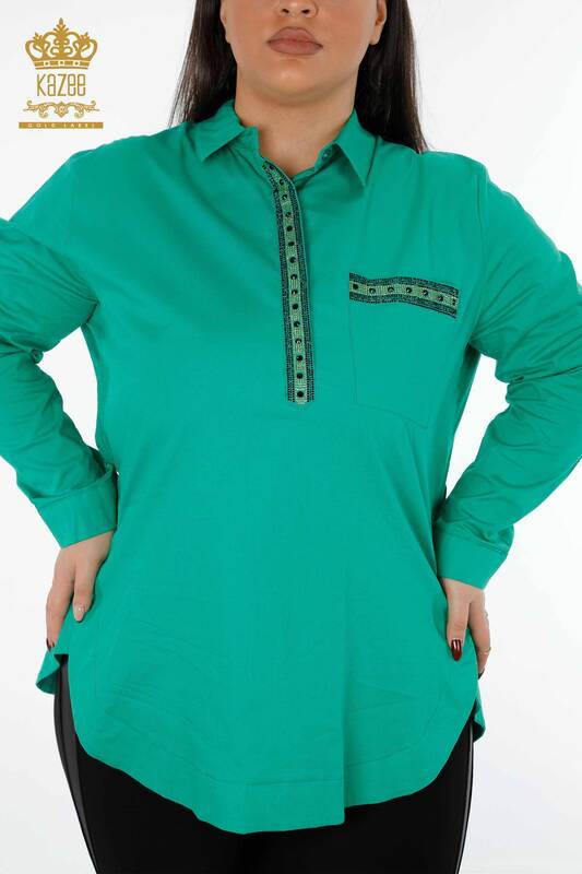 فروش عمده پیراهن زنانه - فیگور حیوانات - سنگ دوزی - پنبه - 20076 | KAZEE