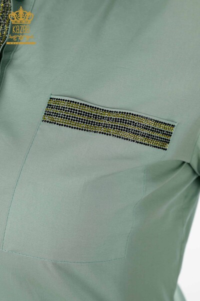 فروش عمده پیراهن زنانه نخی - رنگی - سنگ دوزی - طرح دار - 20075 | KAZEE - Thumbnail